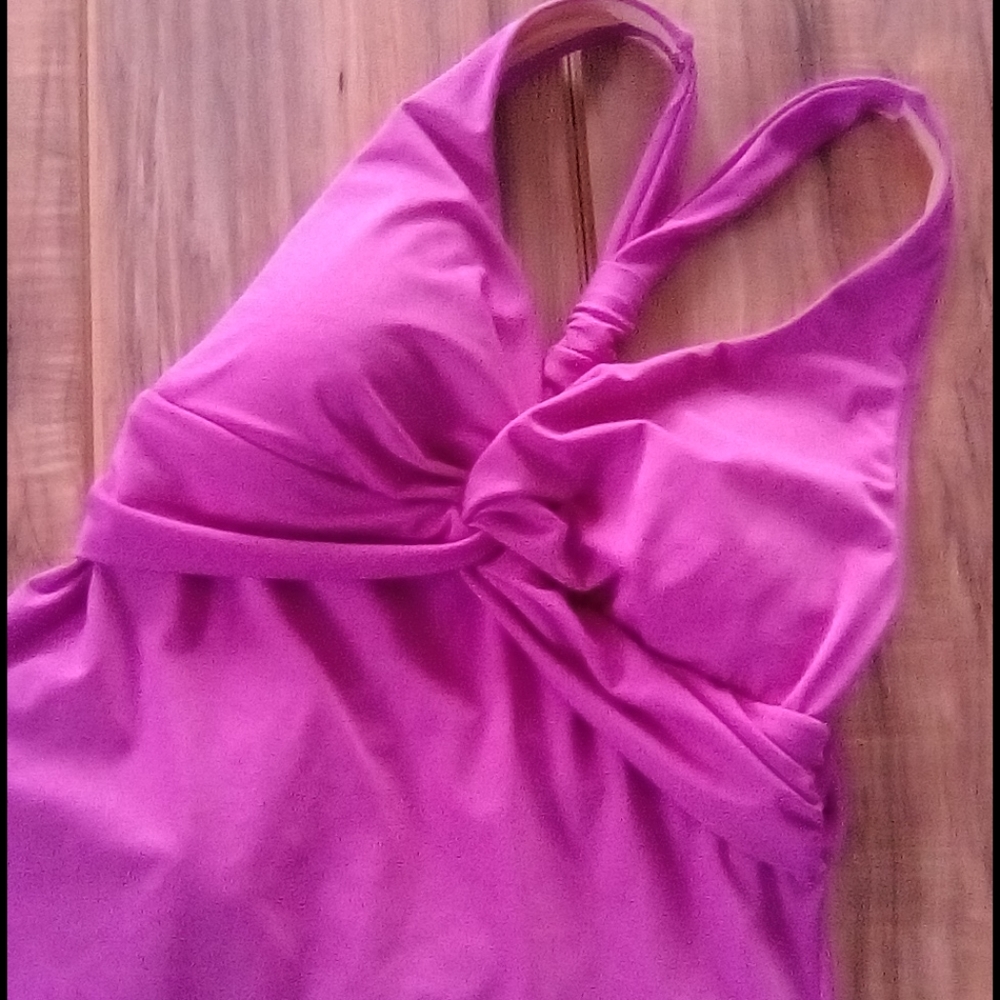 L.L. Bean 2 piece polka dot Swimsuit Size 8